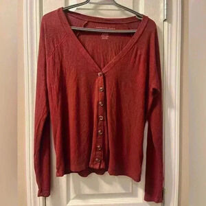 Women’s American Eagle Soft and Sexy Rib Long Sleeve | Size  XL